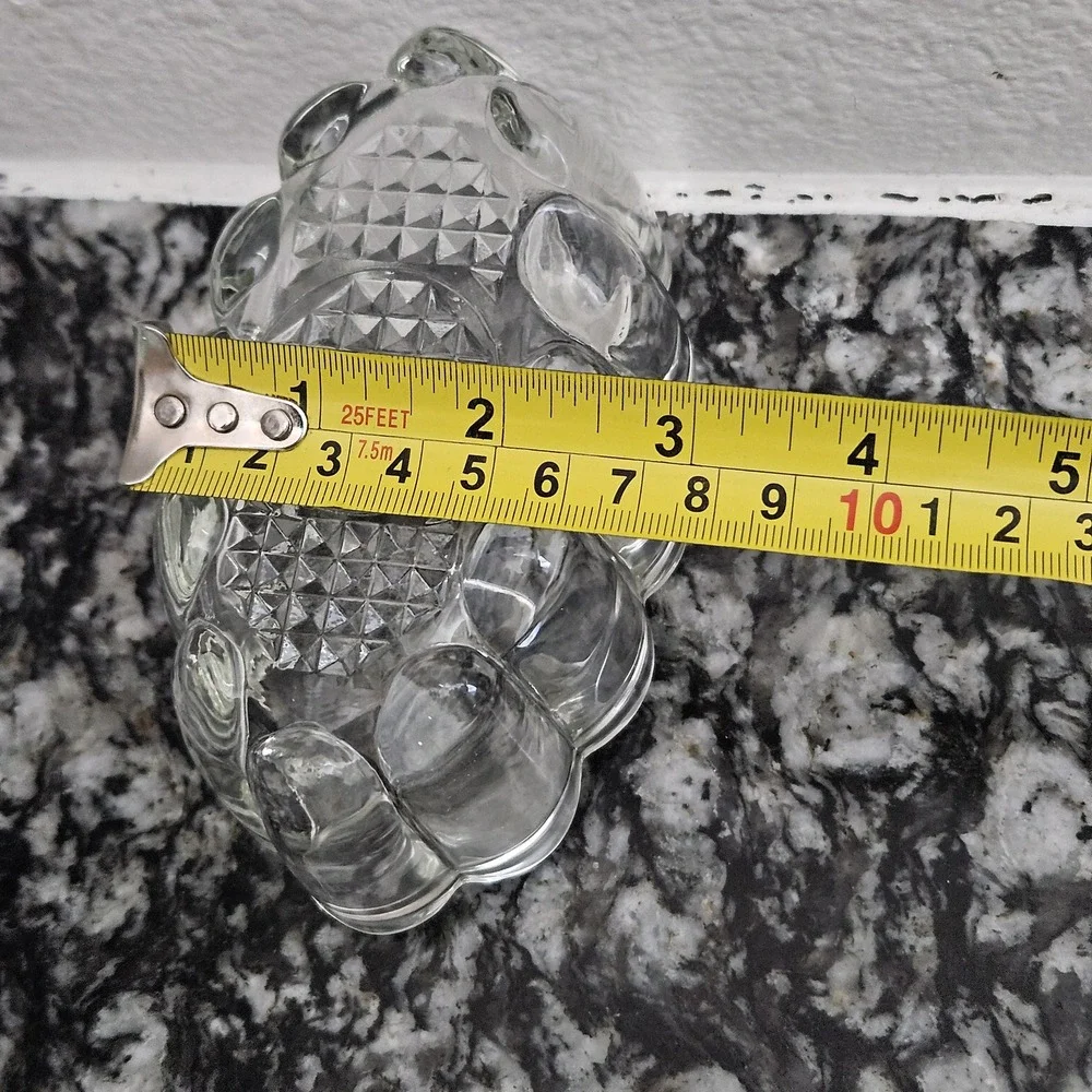 vintage Princess House crystal utensil‎ spoon and fork holder